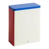 HAY Tin container, XL, off-white - blue - red