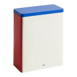 HAY Tin container, XL, off-white - blue - red