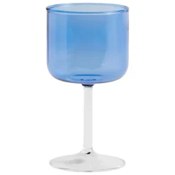 HAY Tint wineglass, 2 pcs, blue - clear