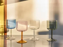 HAY Tint wineglass, 2 pcs, blue - clear
