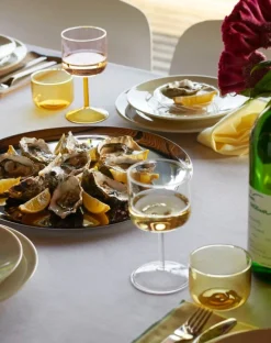 HAY Tint wineglass, 2 pcs, pink - yellow