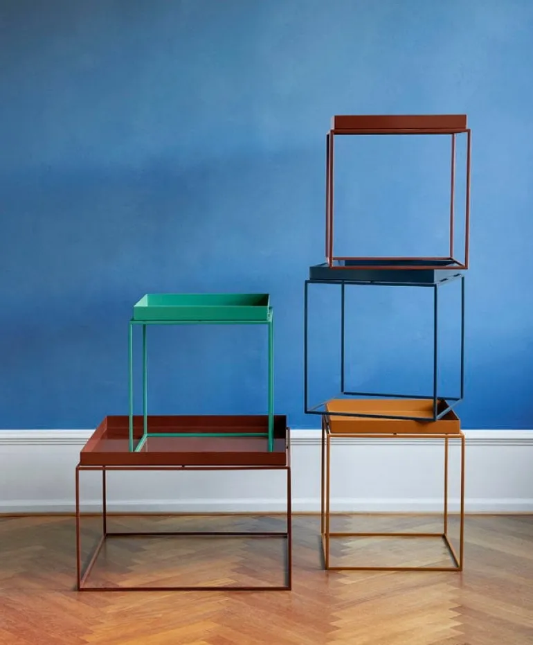 HAY Tray table medium square, deep blue