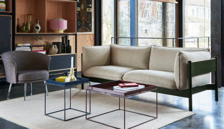 HAY Tray table medium square, deep blue