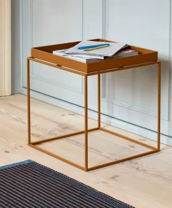 HAY Tray table medium square, toffee