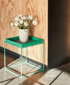 HAY Tray table medium square, peppermint