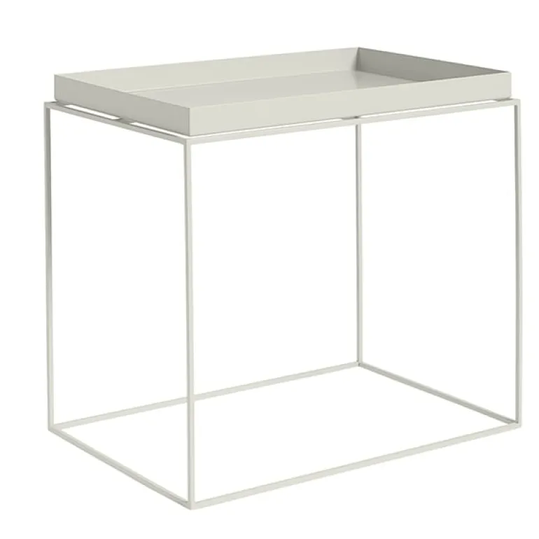 HAY Tray table rectangular, warm grey