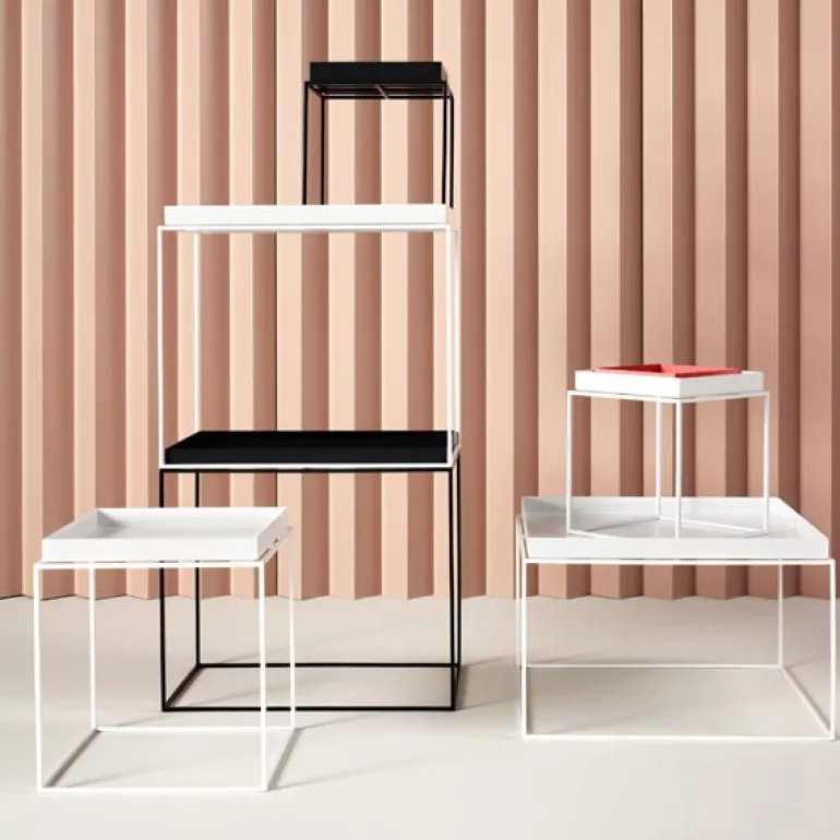 HAY Tray table rectangular, black