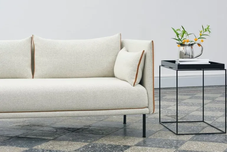 HAY Tray table rectangular, black