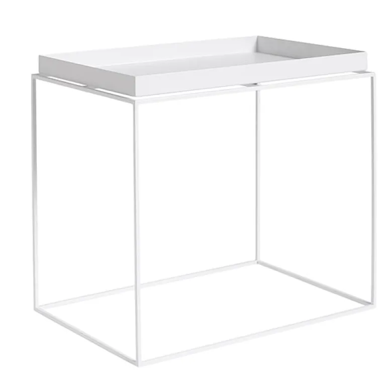 HAY Tray table rectangular, white