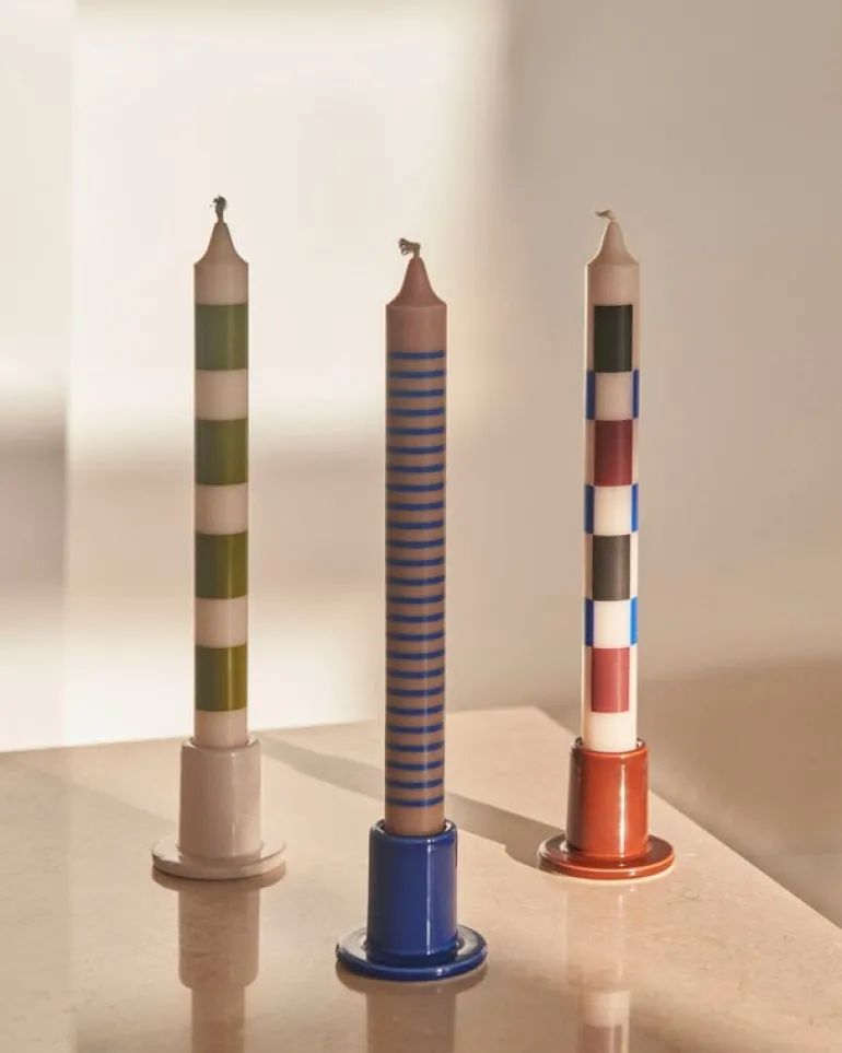 HAY Tube candleholder, S, blue