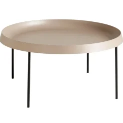 HAY Tulou coffee table 75 cm, mocca - black
