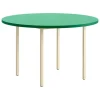 HAY Two-Colour table, 120 cm, ivory - green mint