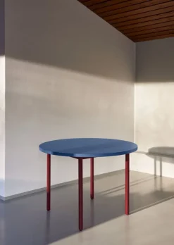 HAY Two-Colour table, 120 cm, maroon red - blue