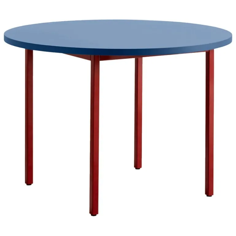 HAY Two-Colour table, 105 cm, maroon red - blue