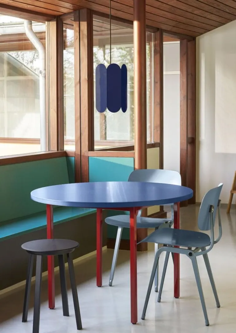 HAY Two-Colour table, 105 cm, maroon red - blue