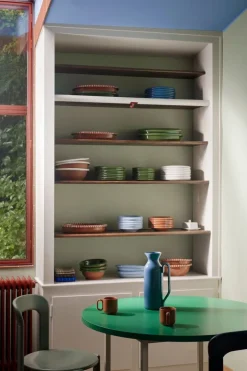 HAY Two-Colour table, 105 cm, ochre - green mint