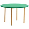 HAY Two-Colour table, 120 cm, ochre - green mint