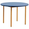 HAY Two-Colour table, 105 cm, ochre - blue