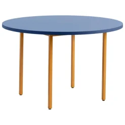 HAY Two-Colour table, 120 cm, ochre - blue