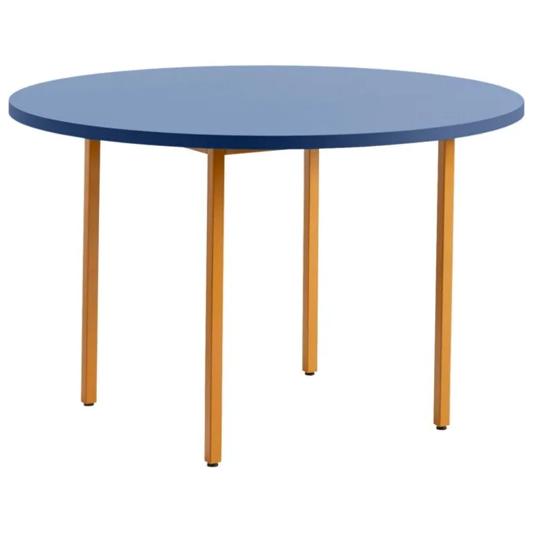 HAY Two-Colour table, 120 cm, ochre - blue