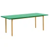 HAY Two-Colour table, 200 x 90 cm, ochre - green mint