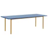 HAY Two-Colour table, 240 x 90 cm, ochre - blue