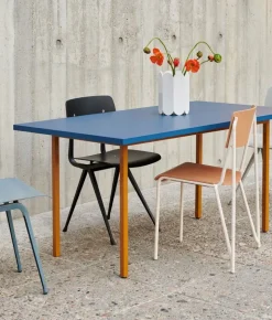 HAY Two-Colour table, 160 x 82 cm, ochre - blue