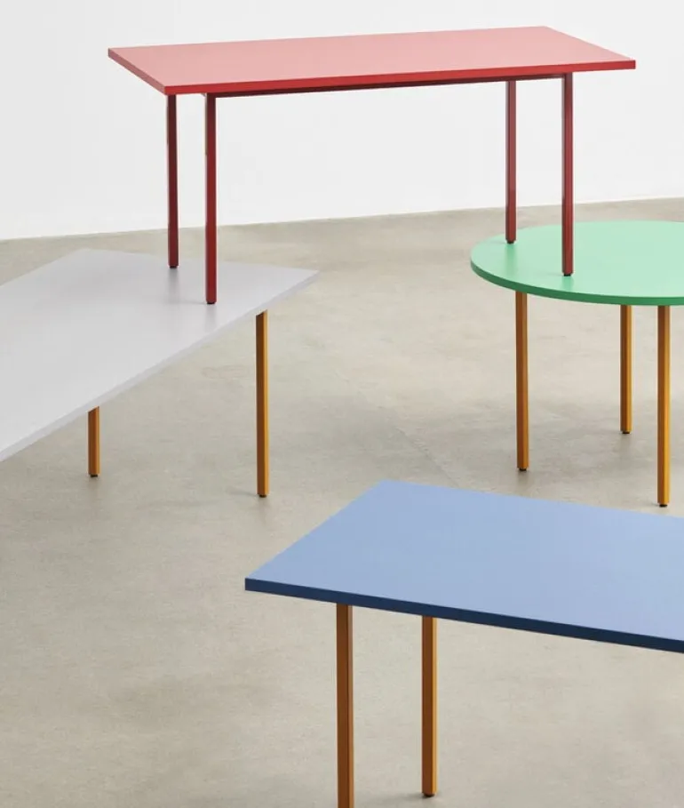 HAY Two-Colour table, 200 x 90 cm, ochre - light grey