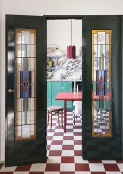 HAY Two-Colour table 160 x 82 cm, maroon red - red