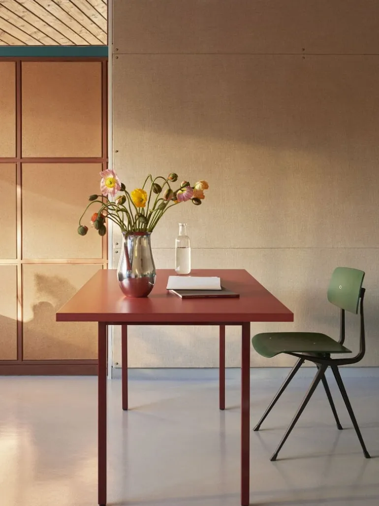 HAY Two-Colour table 160 x 82 cm, maroon red - red