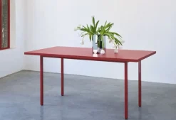 HAY Two-Colour table 160 x 82 cm, maroon red - red