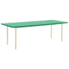 HAY Two-Colour table, 240 x 90 cm, ivory - green mint