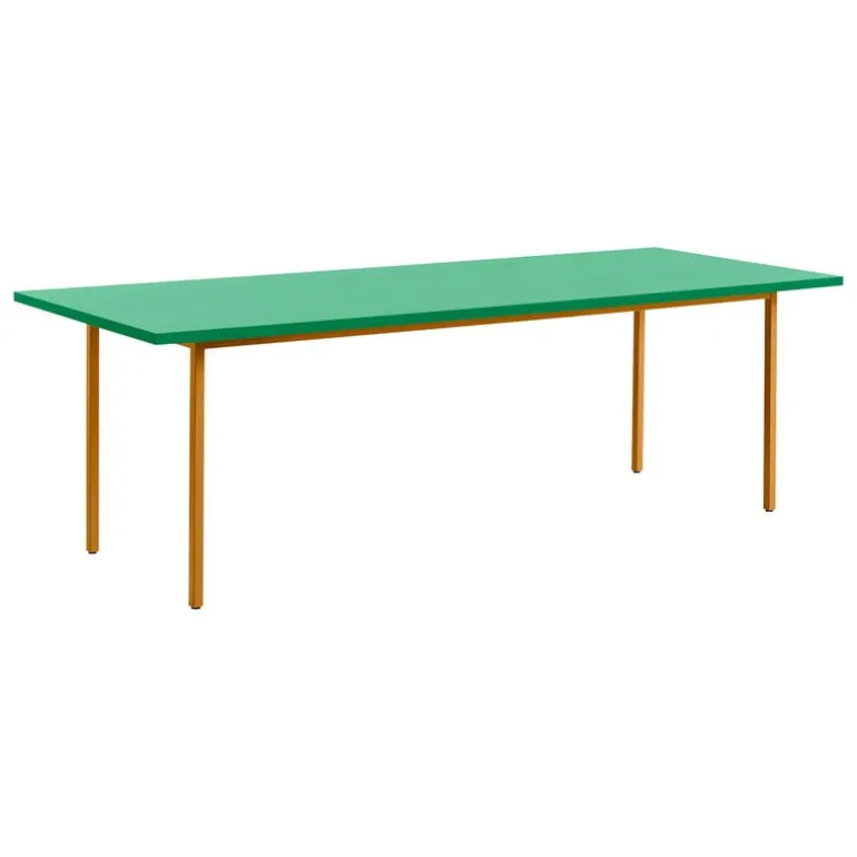 HAY Two-Colour table 240 x 90 cm, ochre - green mint