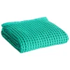 HAY Waffle bath towel, emerald green