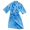 HAY Waffle bathrobe, one size, sky blue