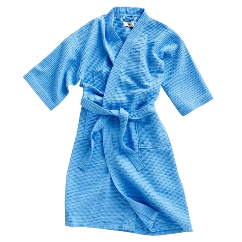 HAY Waffle bathrobe, one size, sky blue