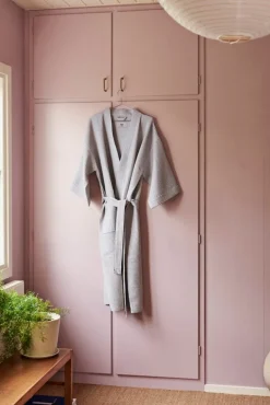 HAY Waffle bathrobe, one size, grey