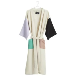 HAY Waffle bathrobe, one size, off-white multi
