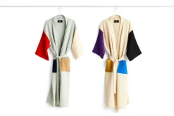 HAY Waffle bathrobe, one size, glacier multi