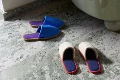 HAY Waffle slippers, one size, cream multi