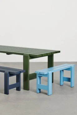 HAY Weekday bench, 140 x 23 cm, steel blue