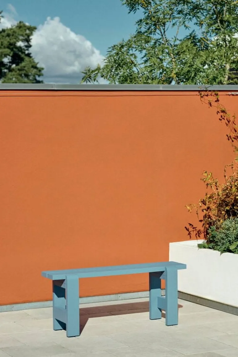 HAY Weekday bench, 111 x 23 cm, azure blue
