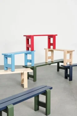 HAY Weekday bench, 140 x 23 cm, olive