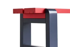 HAY Weekday Duo bench, 111 x 23 cm, wine red - steel blue