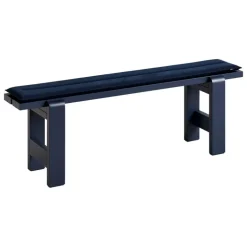 HAY Weekday seat cushion for bench, 140 x 23 cm, dark blue