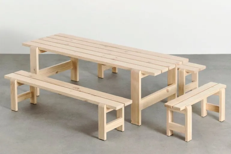 HAY Weekday table, 230 x 83 cm, lacquered pinewood
