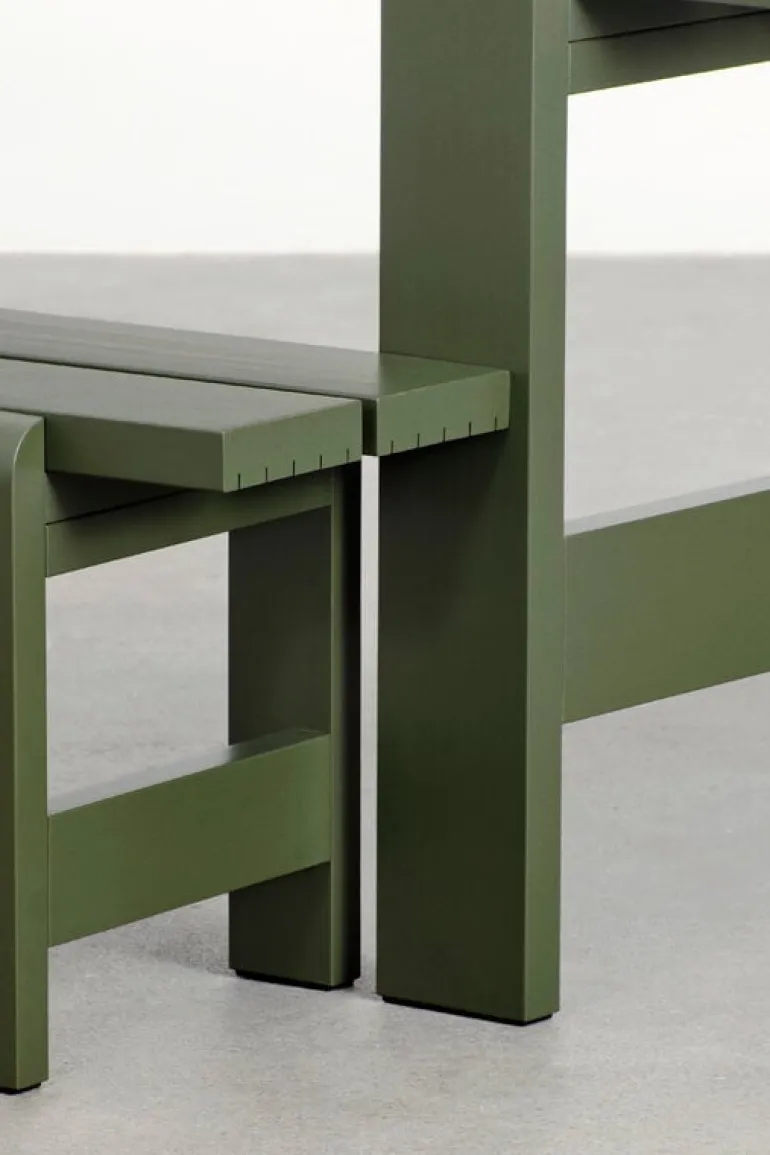 HAY Weekday table, 180 x 66 cm, olive