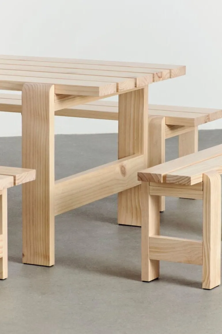 HAY Weekday table, 180 x 66 cm, lacquered pinewood