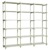 HAY Woody 2.0 shelf, high, smokey grey beech - smokey grey steel