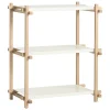 HAY Woody Column 2.0 shelf, low, soaped oak - almond white steel